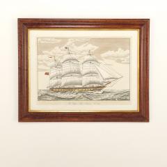 Vintage English Print The Clipper Ship Anglesey  - 2984474