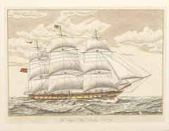 Vintage English Print The Clipper Ship Anglesey  - 2984480