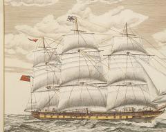 Vintage English Print The Clipper Ship Anglesey  - 2984482