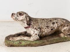 Vintage English Reconsitituted Stone Dalmatian Dog Garden Ornament Mid 20th C  - 4061990