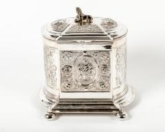 Vintage English Silver Plate Tea Caddy - 153045