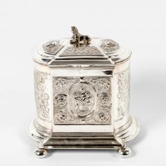 Vintage English Silver Plate Tea Caddy - 154780