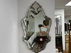 Vintage Etched And Beveled Venetian Mirror - 3902812