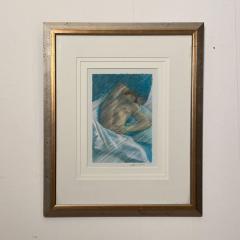 Vintage Etching of a Sleeping Person - 1585904