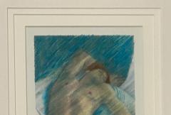 Vintage Etching of a Sleeping Person - 1585907