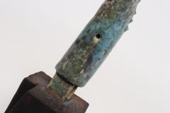 Vintage Etruscan Style Mounted Terracotta Female Idol Deity Effigy Sculpture - 4543707