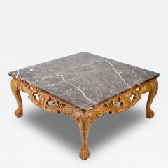 Vintage European Marble Top Coffee Table - 69793