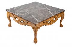 Vintage European Marble Top Coffee Table - 69803