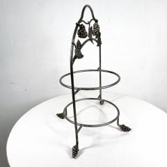 Vintage Farmhouse Two Tiered Metal Grape Serving Stand Cheese Dessert Fruit - 3106574