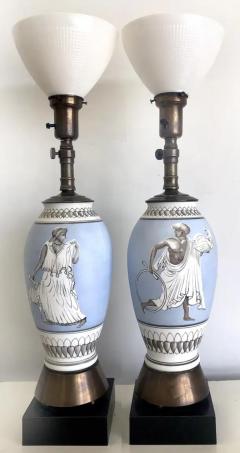 Vintage Figural Porcelain Table Lamps - 3513434
