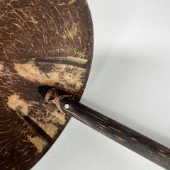 Vintage Folk Art Handmade Coconut Palm Wood Spoon Ladle - 2760463