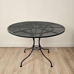Vintage Forest Green Painted Iron Garden Table circa 1960 - 4211181