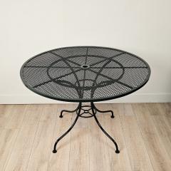 Vintage Forest Green Painted Iron Garden Table circa 1960 - 4211182