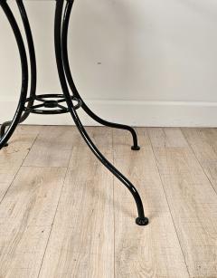 Vintage Forest Green Painted Iron Garden Table circa 1960 - 4211184