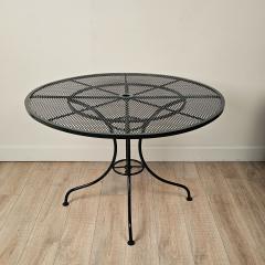 Vintage Forest Green Painted Iron Garden Table circa 1960 - 4211185