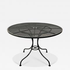 Vintage Forest Green Painted Iron Garden Table circa 1960 - 4213875