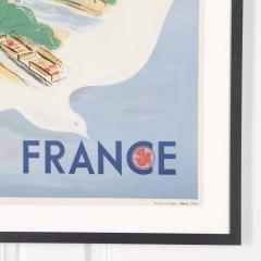 Vintage Framed Air France Paris Poster - 3264362