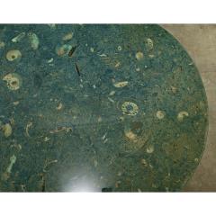 Vintage French 1970s Green Fossil Marble Coffee Table - 3954806