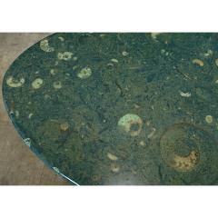 Vintage French 1970s Green Fossil Marble Coffee Table - 3954810