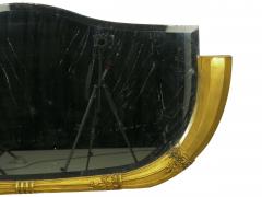 Vintage French Art Deco Carved Giltwood Over Mantel Mirror circa 1940s - 1125174