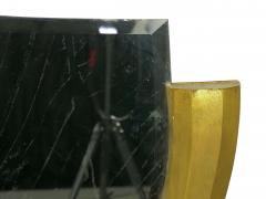 Vintage French Art Deco Carved Giltwood Over Mantel Mirror circa 1940s - 1125176