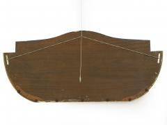 Vintage French Art Deco Carved Giltwood Over Mantel Mirror circa 1940s - 1125182