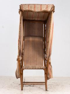 Vintage French Beach Chair with Canopy Mid 20th C  - 4269668