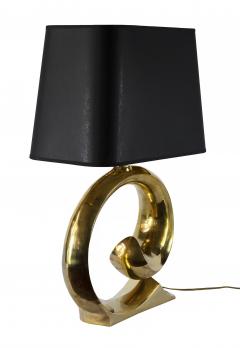 Vintage French Brass Table Lamp by Pierre Cardin 1970s - 3635907