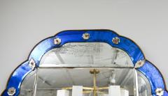 Vintage French Cobalt Blue Mirror - 2855710