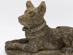 Vintage French Concrete Shepherd or Labrador Dog Garden Ornament Mid 20th C  - 3714668