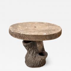 Vintage French Country Faux Bois Garden Table - 1537440