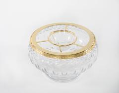 Vintage French Cut Crystal Gilt Bronze Caviar Service - 2471922