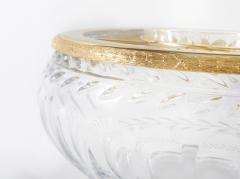 Vintage French Cut Crystal Gilt Bronze Caviar Service - 2471923