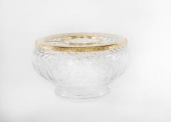 Vintage French Cut Crystal Gilt Bronze Caviar Service - 2471925