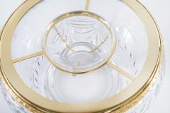 Vintage French Cut Crystal Gilt Bronze Caviar Service - 2471930