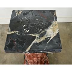 Vintage French Faux Finish Marble Column - 3954833