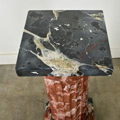 Vintage French Faux Finish Marble Column - 3954840