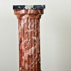 Vintage French Faux Finish Marble Column - 3954841