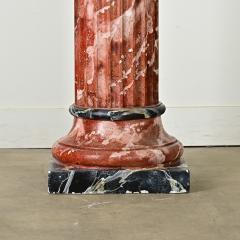 Vintage French Faux Finish Marble Column - 3954843