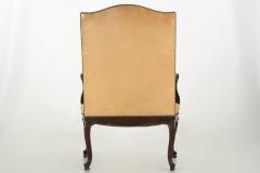 Vintage French Leather Fireside Club Chair 19th Century - 729292