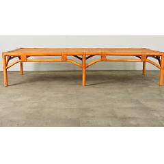 Vintage French Massive Rattan Coffee Table - 3954719