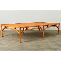 Vintage French Massive Rattan Coffee Table - 3954721