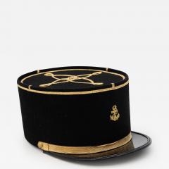 Vintage French Military Academy Officers Hat Mid Century - 3406646