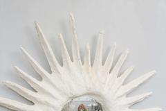Vintage French Plaster Sunburst Mirror - 2701368