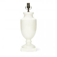 Vintage French White Ceramic Table Lamp - 2286695