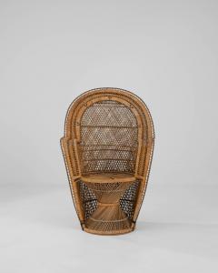 Vintage French Wicker Peacock Chair - 3471539