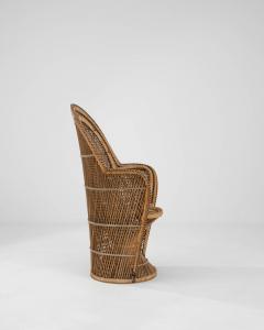 Vintage French Wicker Peacock Chair - 3471540