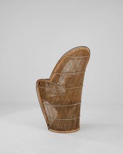 Vintage French Wicker Peacock Chair - 3471542