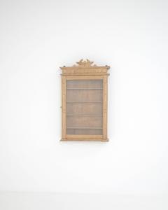 Vintage French Wooden Wall Vitrine - 3471372