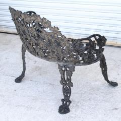 Vintage Garden Cast Iron Settee and Chair - 2714116